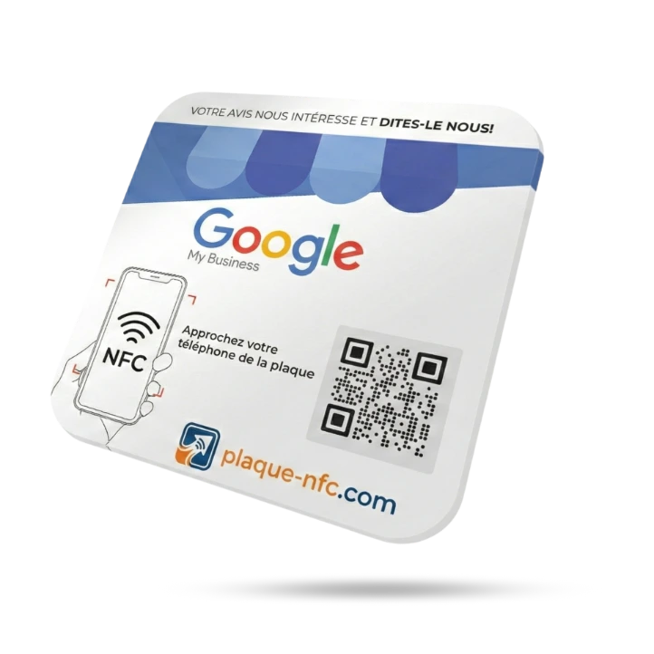 Plaque NFC avis Google